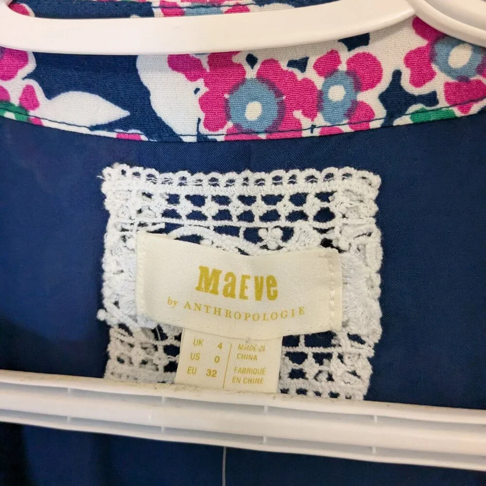 BNWT Anthropologie Maeve Patchwork Dress Size 0 - Picture 2 of 4